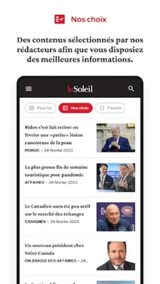 Le Soleil android App screenshot 13