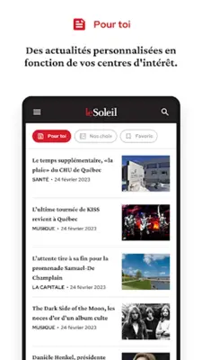 Le Soleil android App screenshot 14